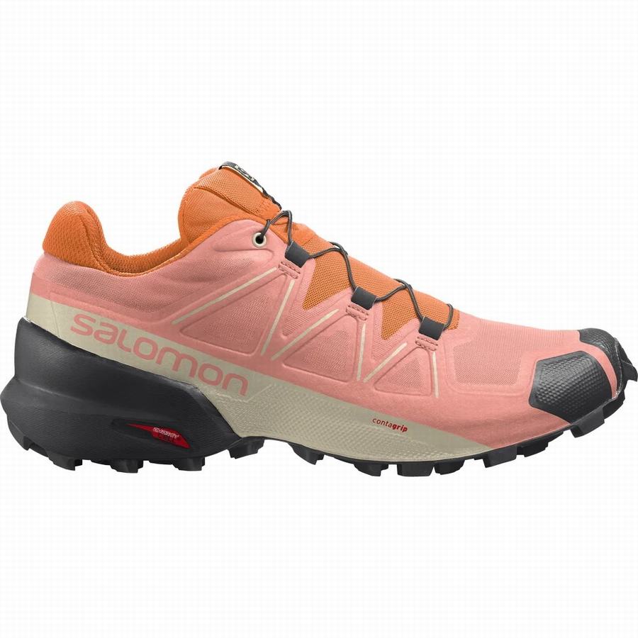 Salomon Speedcross 5 Trailové Běžecké Boty Dámské Růžové/Oranžové [HCQ59100SS]